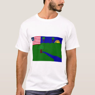 Fluss-Gee Landkreis-Flagge T-Shirt