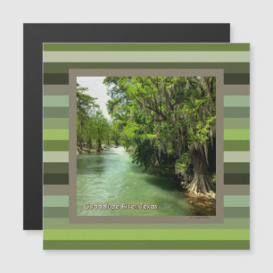 Fluss Guadalupe in Gruene, Texas Magnetkarte