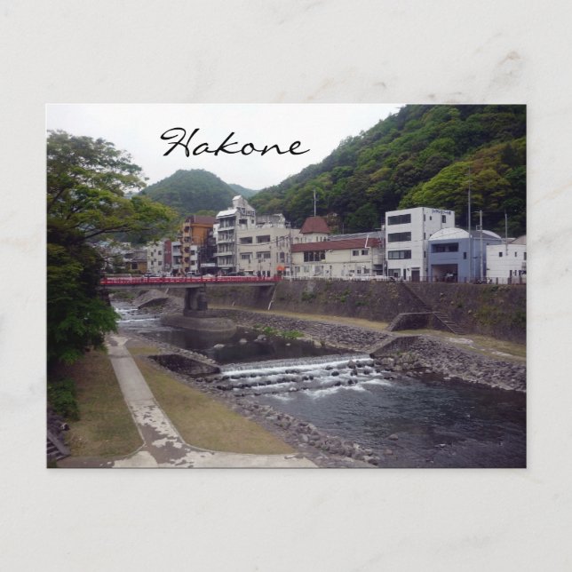Fluss Hakone Postkarte (Vorderseite)