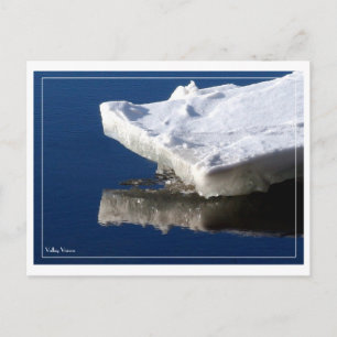 Fluss Ice Postkarte