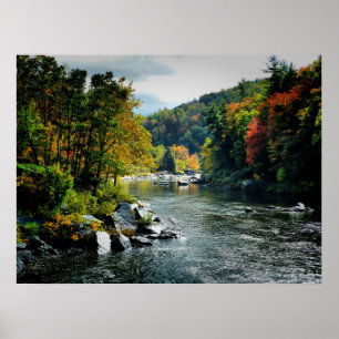 Fluss im Herbst - Ohiopyle, PA Poster