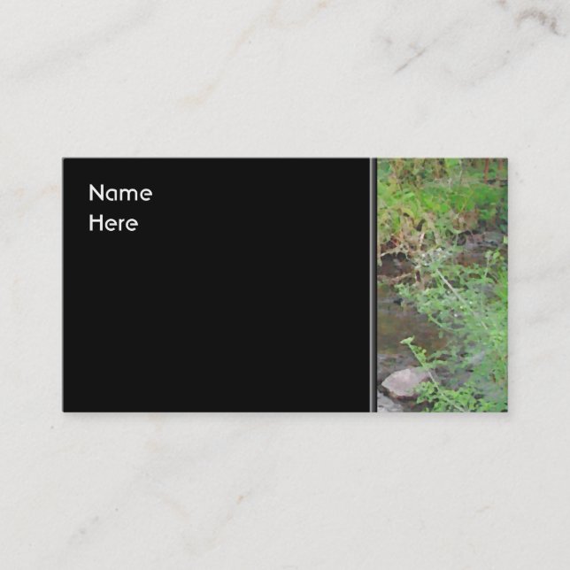 Fluss im Wald. Visitenkarte (Vorderseite)