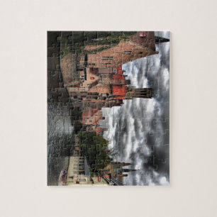 Fluss in Brügge-Stadt, Belguim Puzzle