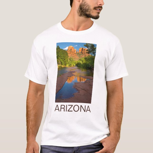 Fluss in Red Rock Crossing, Arizona T-Shirt (Vorderseite)