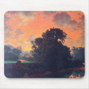 Fluss in Scutney durch Maxfield Parrish Mousepad