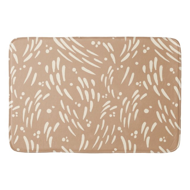 Fluss in Tan und Creme Badematte (Vorderseite)