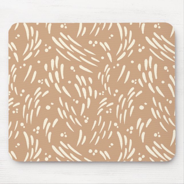 Fluss in Tan und Creme Mousepad (Vorne)