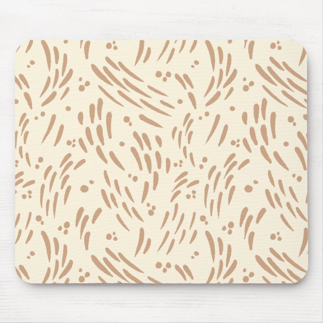 Fluss in Tan und Creme Mousepad (Vorne)