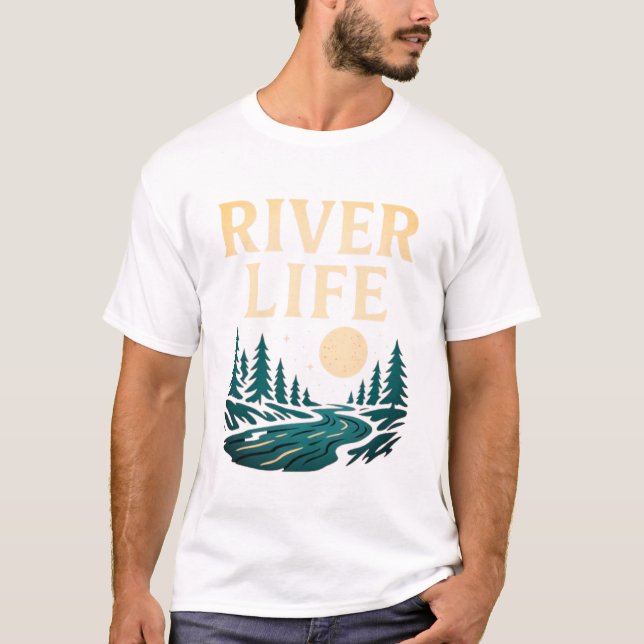 Fluss ist der grundlegende T - Shirt der Menschen (Vorderseite)