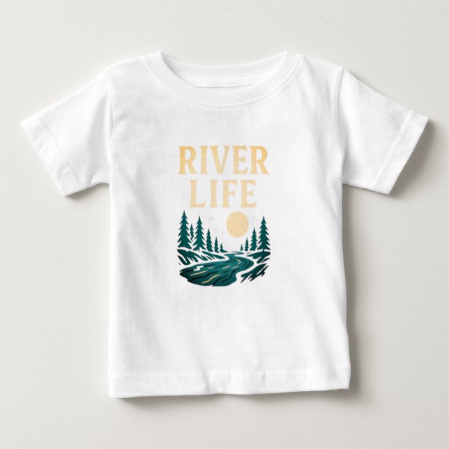 Fluss ist T - Shirt des Lebens - Natur Inspiriert (Vorderseite)