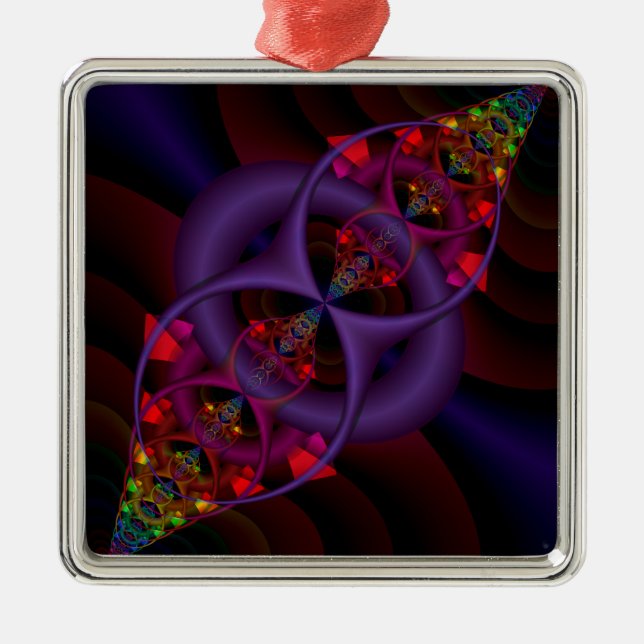 Fluss-Kondensator Ornament Aus Metall (Vorne)