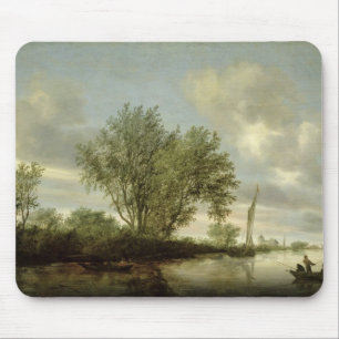 Fluss-Landschaft, 1645 Mousepad