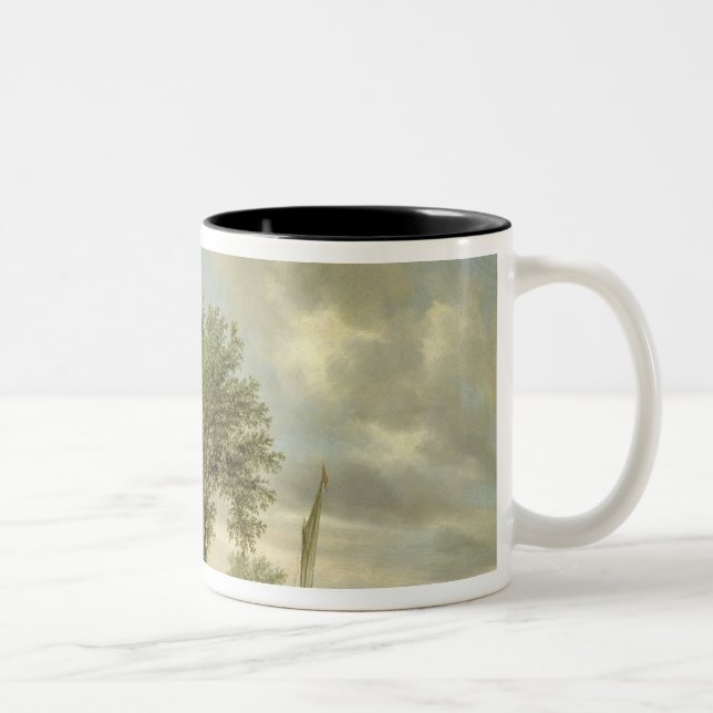 Fluss-Landschaft, 1645 Zweifarbige Tasse (Rechts)
