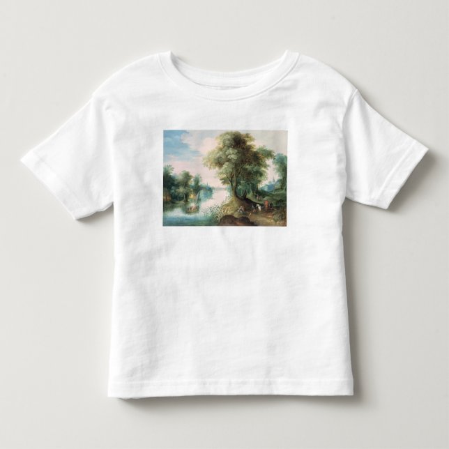 Fluss-Landschaft Kleinkind T-shirt (Vorderseite)