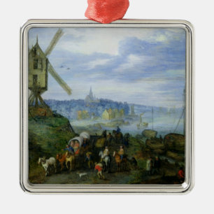 Fluss-Landschaft Ornament Aus Metall