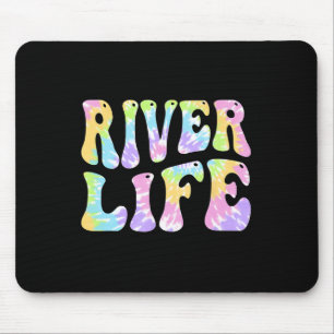 Fluss Leben Spaß Angeln Bootfahren Flussbum Frauen Mousepad