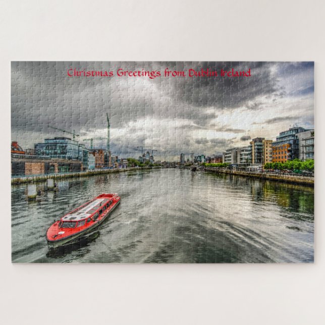 Fluss Liffey Dublin. Jigsaw Puzzle (Horizontal)