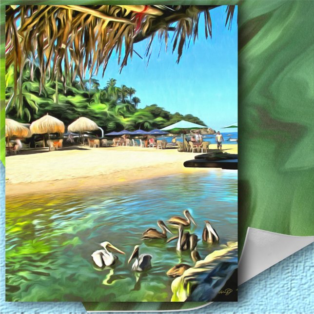 Fluss Meets Ocean 0330 Art Print Poster (Von Creator hochgeladen)