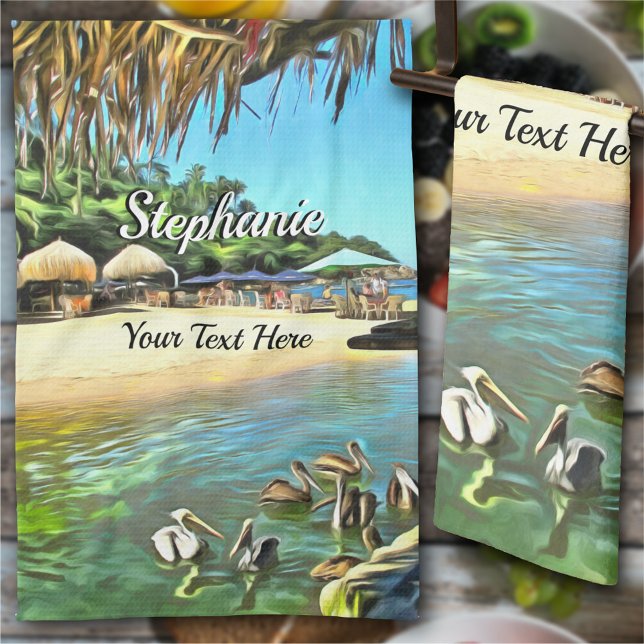 Fluss Meets Ocean 0330 Geschirrtuch (Von Creator hochgeladen)