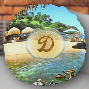 Fluss Meets Ocean 0330 Rundes Kissen