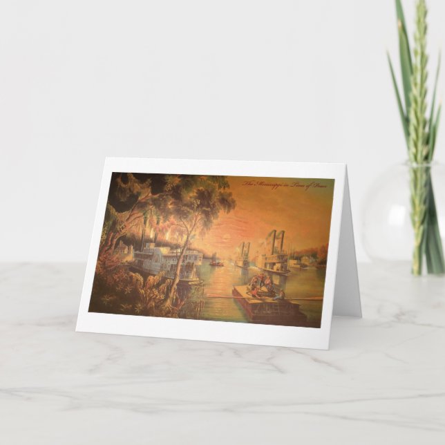 Fluss Mississipi-Gruß-Karte Karte (Vorderseite)