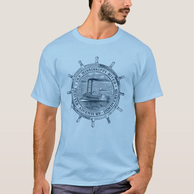 Fluss Mississipi. Reisen. Abenteuer. Entdeckungen T-Shirt (Vorderseite)