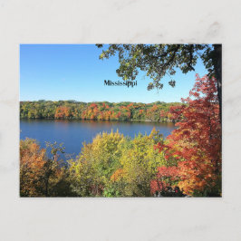 Fluss Mississippi, Herbst, Postkarte