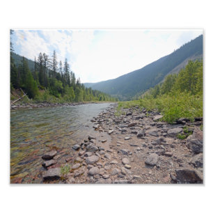 Fluss mit 0374 8/12 Eagle-Fällen im Gletscher-Par Fotodruck