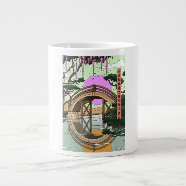 Fluss mit dem Wind Koinobori Jumbo-Tasse (Vorderseite)