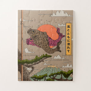 Fluss mit dem Wind Koinobori Puzzle