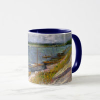 Fluss mit Ruderbooten von Vincent van Gogh