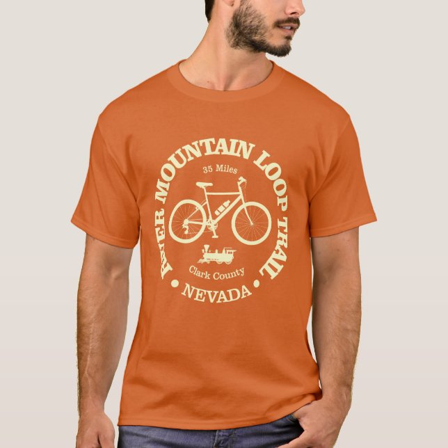 Fluss Mountain Loop Trail (Radfahren) T-Shirt (Vorderseite)