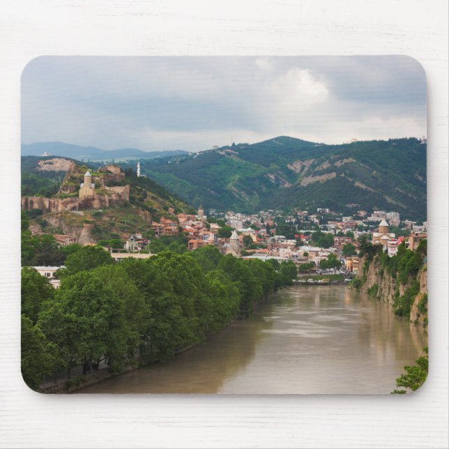 Fluss Mt'kvari Flows, Tiflis Mousepad (Vorne)