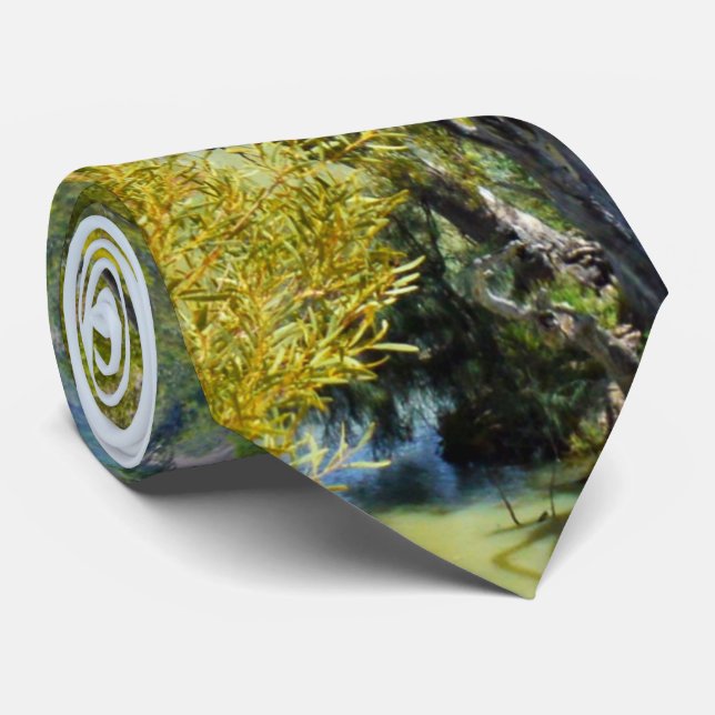 Fluss Murray Australia High Views, Neck Tie Krawatte (Gerollt)