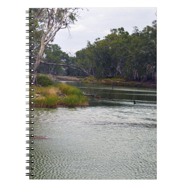 Fluss Murray Australia The Bend, Notebook Notizblock (Vorderseite)