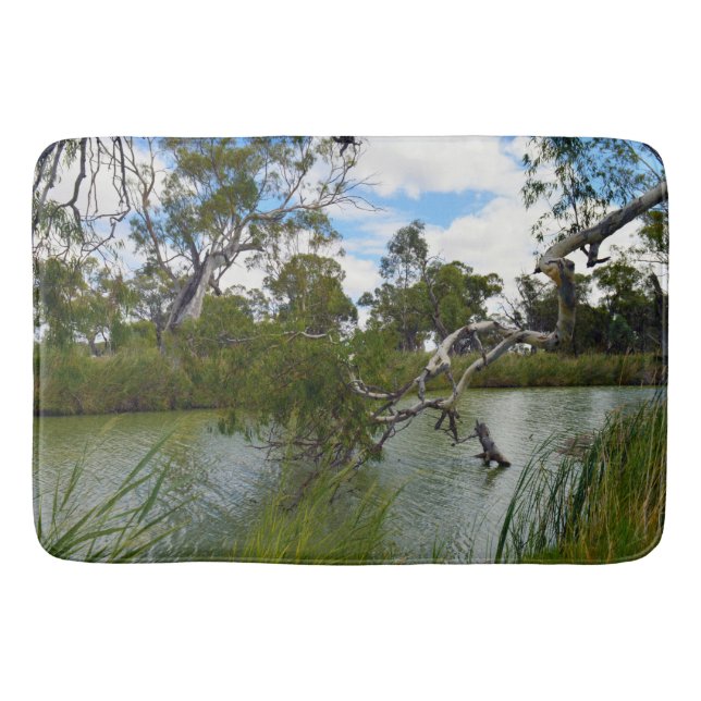 Fluss Murray Australia, Tree Branches, Bathmat Badematte (Vorderseite)