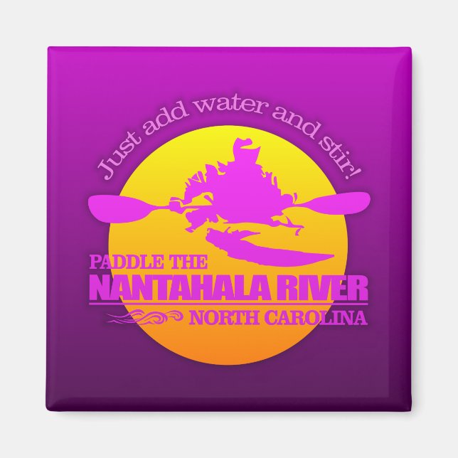 Fluss Nantahala (Sunset) Magnet (Vorne)