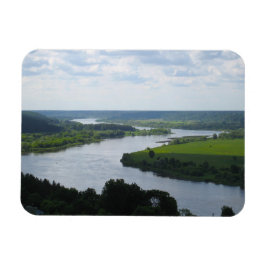 Fluss Nemunas in Vilkija, LITAUEN — Magnet