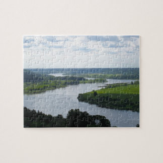 Fluss Nemunas in Vilkija, LITAUEN — Puzzle
