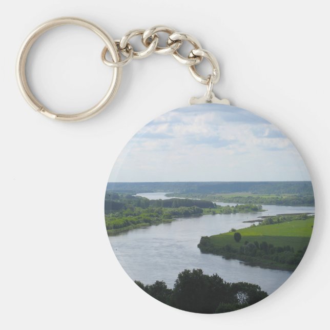 Fluss Nemunas in Vilkija, LITAUEN — Schlüsselanhänger (Vorne)