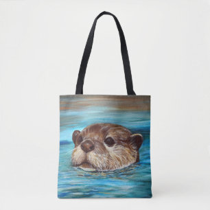 Fluss-Otter-Malerei