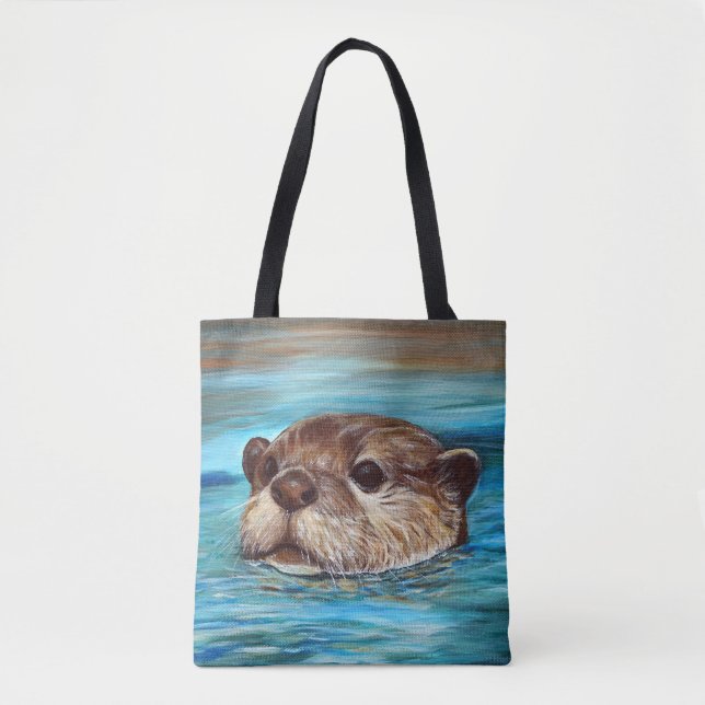 Fluss Otter Painting (Vorderseite)