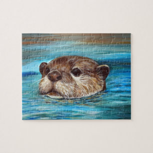 Fluss Otter Painting Puzzle