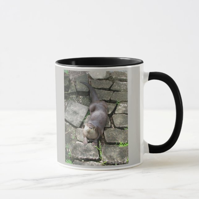 Fluss-Otter-Posen Tasse (Rechts)