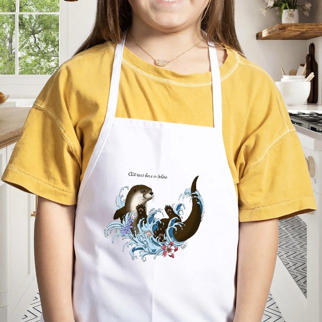 Fluss Otter Water Niedlich Kinderschürze (Von Creator hochgeladen)