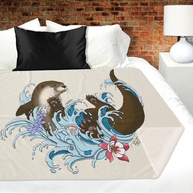 Fluss Otter Water Niedlich Sherpadecke (Von Creator hochgeladen)