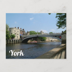 Fluss Ouse, York Postkarte