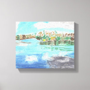 Fluss-Park, Hafen-St-Lucie Florida Leinwanddruck