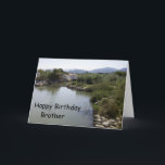 Fluss Personalisiert Brother Birthday<br><div class="desc">Grußkarten Fluss-Szene Bruder Geburtstagskarte,  die Sie mit jedem Text Ihrer Wahl anpassen können. Wenn Sie Hilfe bei der Anpassung benötigen,  kontaktieren Sie uns über den Link auf dieser Seite. Flusslandschaftsbruder personalisierte Geburtskarte</div>