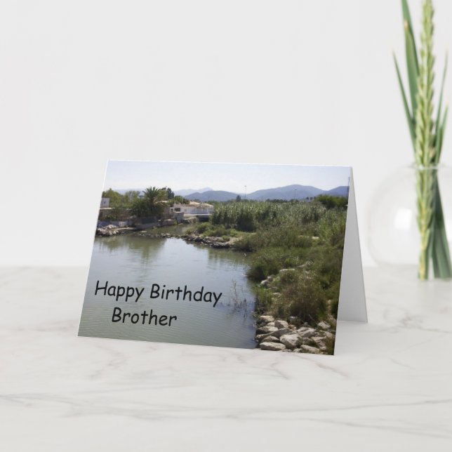 Fluss Personalisiert Brother Birthday Karte (Vorderseite)